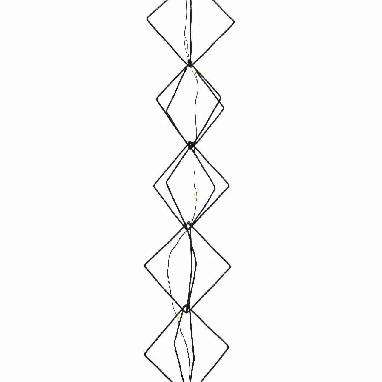 Guirlande Déco|KAEMINGK Guirlande lumineuse déco à piles 1,9 m Carrés Blanc chaud