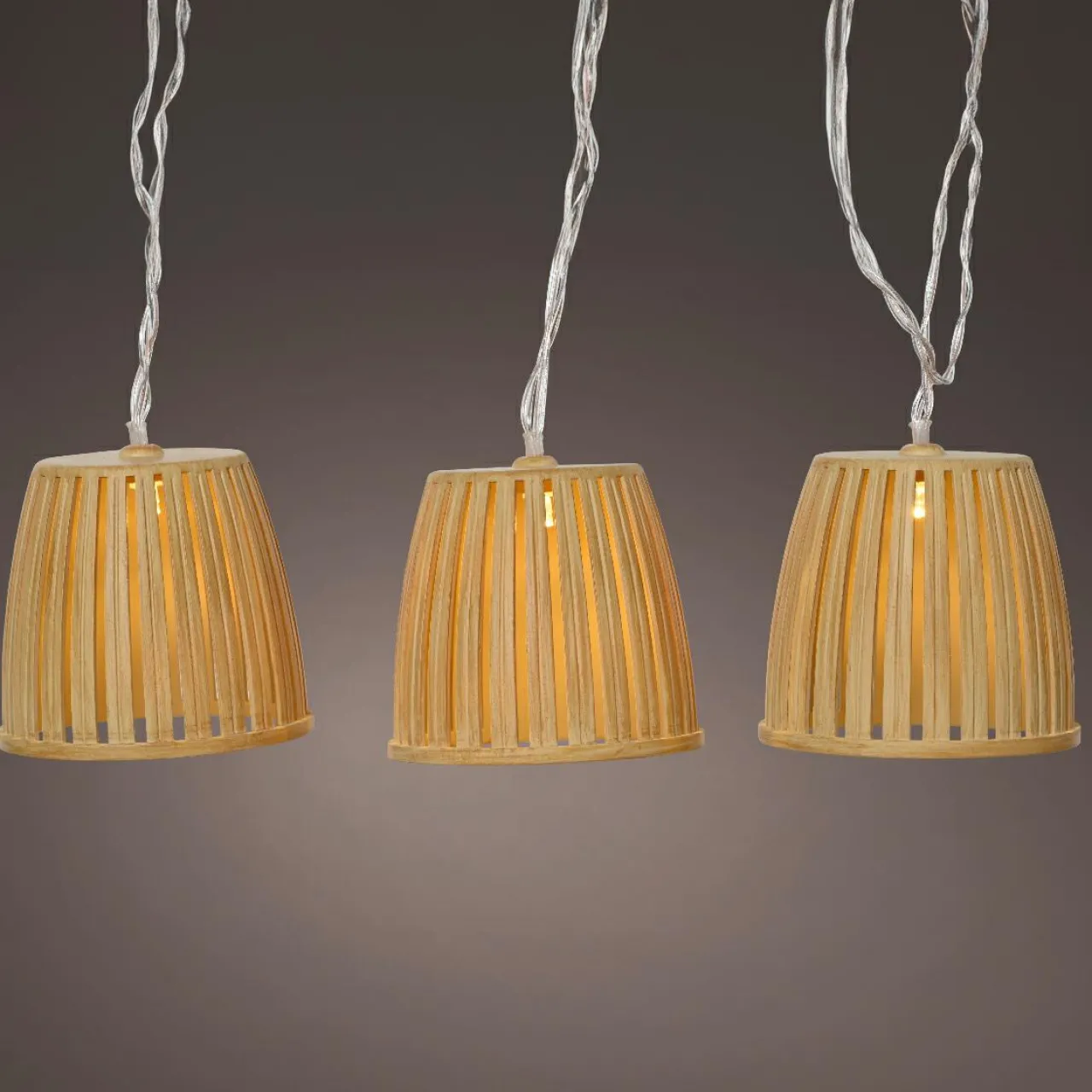 Luminaire Jardin|Eclairage Extérieur|#N/A Guirlande lumineuse solaire 4,5 m 10 LED (H28 cm) Celesta Naturel Beige