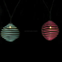 Luminaire Jardin|Eclairage Extérieur|#N/A Guirlande lumineuse solaire 2,7 m 10 LED Rainbow Multicolore