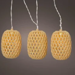 Luminaire Jardin|Eclairage Extérieur|#N/A Guirlande lumineuse solaire 4,5 m 10 LED (H28 cm) Balista Naturel Beige