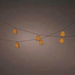 Luminaire Jardin|Eclairage Extérieur|KAEMINGK Guirlande lumineuse solaire résine tressée 8 LED (2,10 m) Campagne Naturel