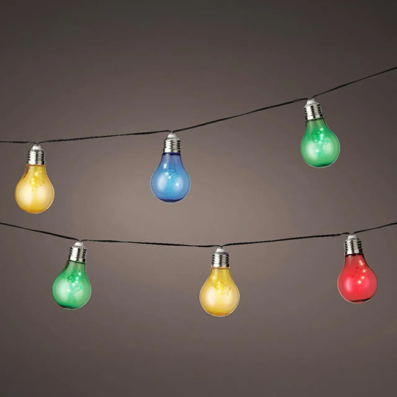 Luminaire Jardin|Eclairage Extérieur|#N/A Guirlande lumineuse solaire 50 LED (4,5 m) Guinguette clignotante Multicolore