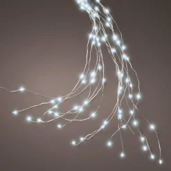 Guirlande Lumineuse|KAEMINGK Guirlande rideau pour sapin H2,40 m 832 Micro LED câble argent Blanc froid Blanc Froid - câble argent