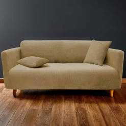 Housse De Canapé, Chaise|douceur d'intu017drieur Housse de canapé extensible effet gaufré (225 x 245 cm) Sacha Beige