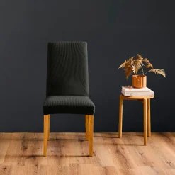 Housse De Canapé, Chaise|douceur d'intu017drieur Housse de chaise extensible (40 x 40 cm) Mila Noir