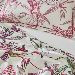 Housse De Couette|TRADILINGE Housse de couette coton (260 x 240 cm) Pénélope Rose