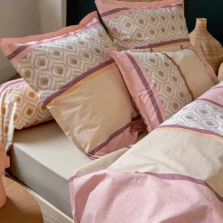 Housse De Couette|TRADI LINGE Housse de couette coton (200 x 200 cm) Inouk Rose