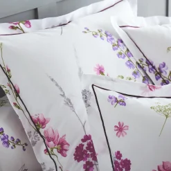 Housse De Couette|TRADI LINGE Housse de couette coton (260 x 240 cm) Pretty he Blanc