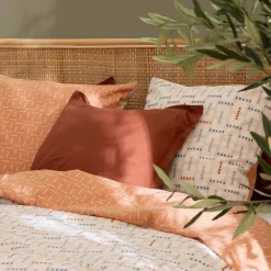 Parure De Lit|Housse De Couette|Atmosphera, cru017dateur d'intu017drieur Housse de couette et deux taies coton (240 x 220 cm) Posei Multicolore