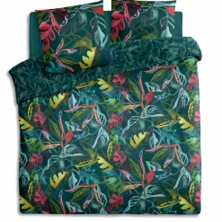 Parure De Lit|Housse De Couette|ATMOSPHERA Housse de couette et deux taies coton (240 x 220 cm) Selva Multicolore