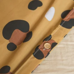 Linge De Lit Enfant|Linge De Lit Enfant|l'Effet Papillon Housse de couette et deux taies enfant coton (200 x 200 cm) Lola Caramel