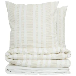 Parure De Lit|Housse De Couette|Atmosphera, cru017dateur d'intu017drieur Housse de couette et deux taies coton (240 x 220 cm) Dobby Terracotta Blanc