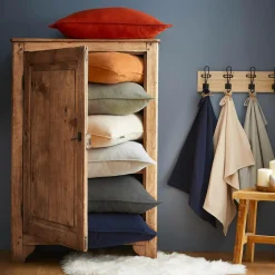 Housse De Couette|EMINZA Housse de couette flanelle de coton (140 x 200 cm) Nina Gris Anthracite