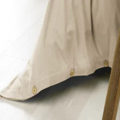 Housse De Couette|EMINZA Housse de couette flanelle de coton (200 x 200 cm) Nina Beige