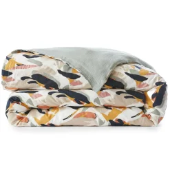 Housse De Couette|EMINZA Housse de couette gaze de coton (260 x 240 cm) Mathilda Multicolore