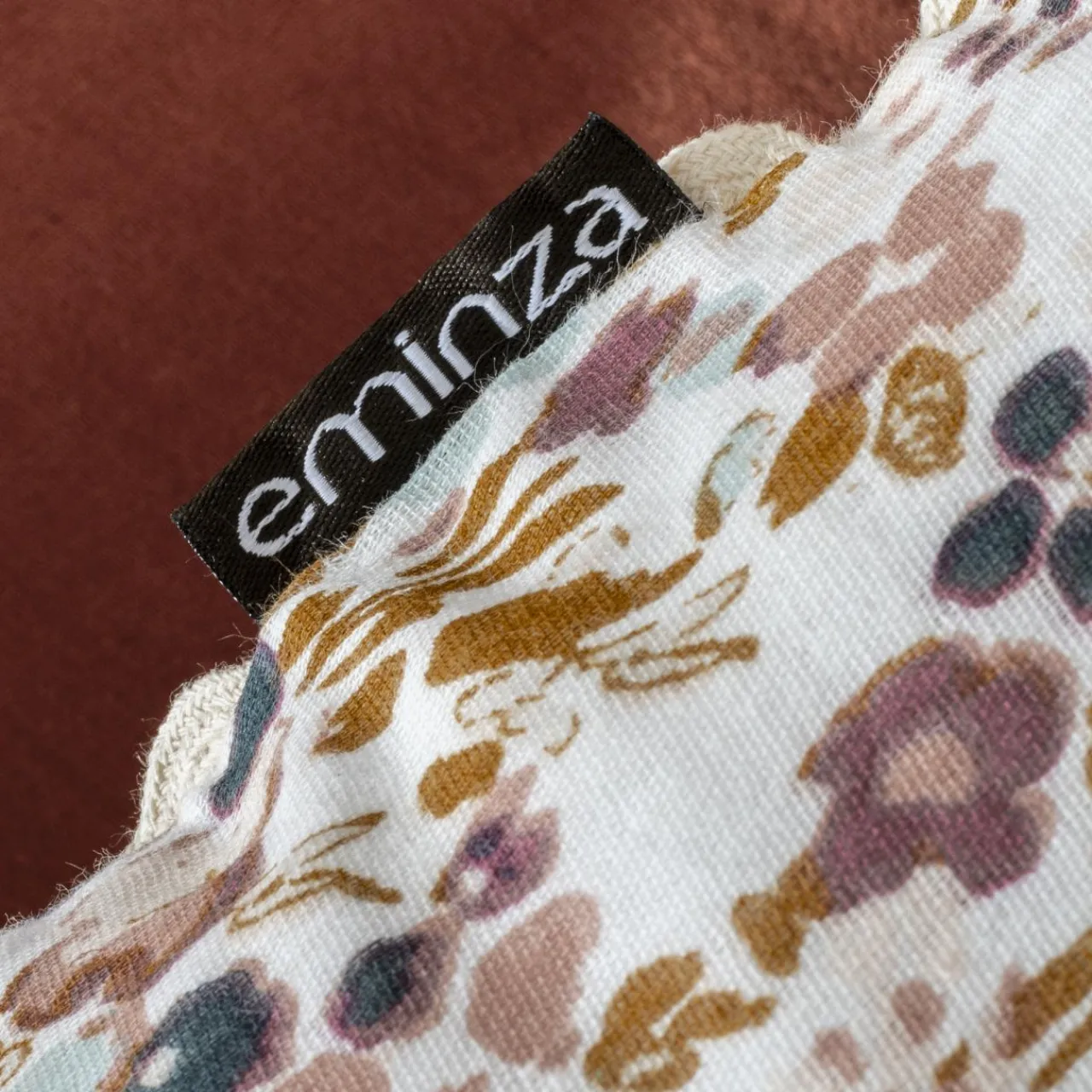 Housse De Couette|EMINZA Housse de couette gaze de coton (240 x 220 cm) Constance pampa Beige