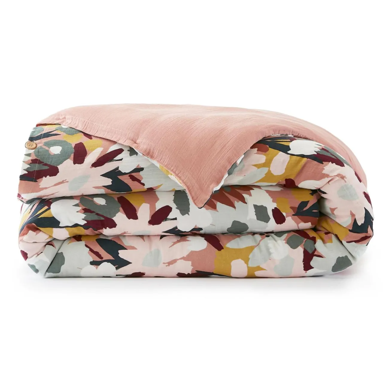 Housse De Couette|EMINZA Housse de couette gaze de coton (240 x 220 cm) Azel Multicolore