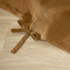 Housse De Couette|EMINZA Housse de couette lin lavé (260 x 240 cm) Louise Caramel