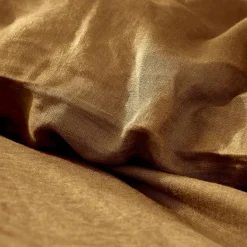 Housse De Couette|EMINZA Housse de couette lin lavé (240 x 220 cm) Louise Caramel