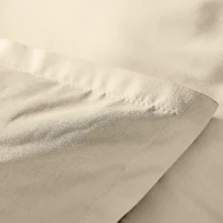 Housse De Couette|EMINZA Housse de couette percale de coton (280 x 240 cm) Cali Beige
