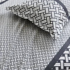 Housse De Couette|TRADILINGE Housse de couette percale de coton (300 x 240 cm) Riviera e Gris