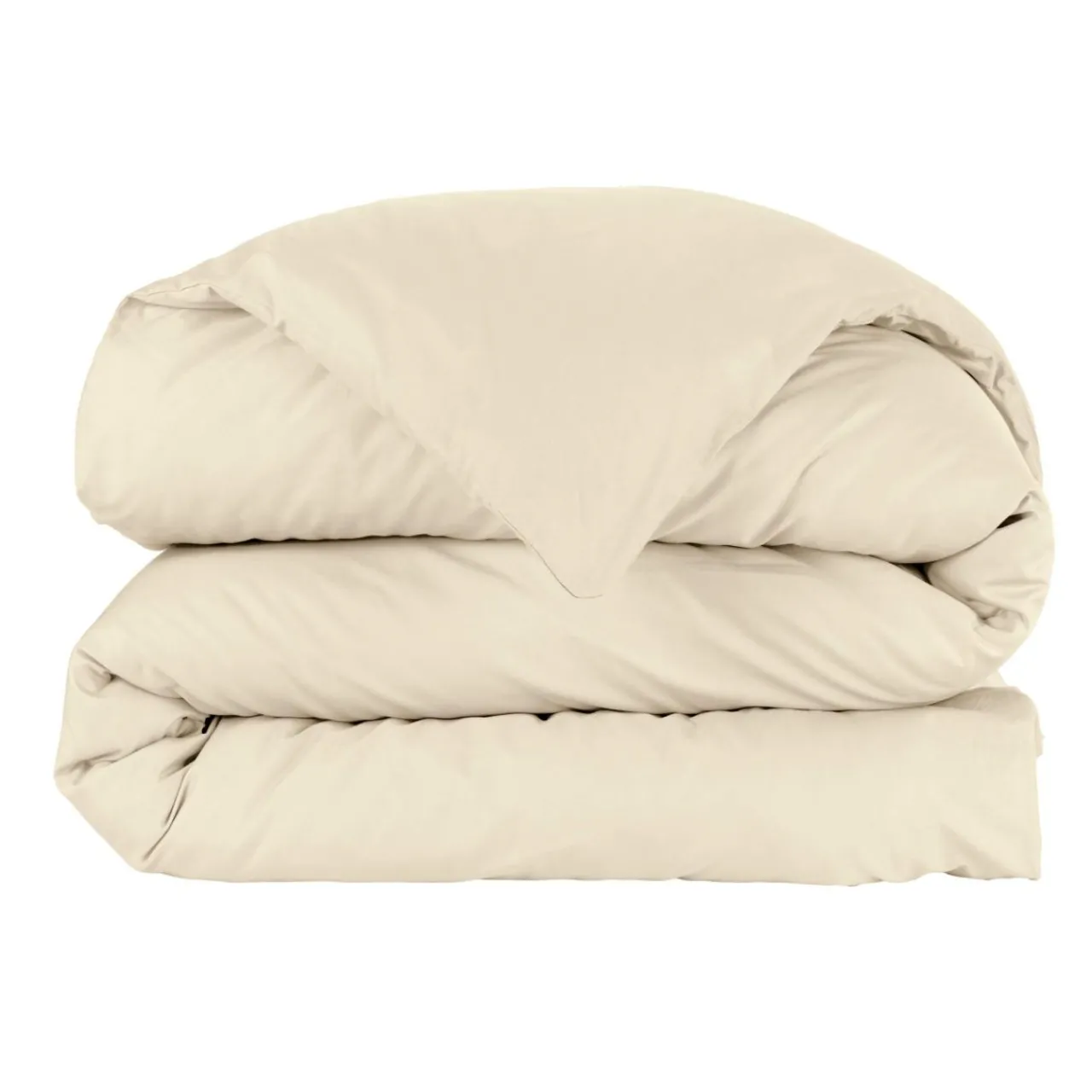 Housse De Couette|EMINZA Housse de couette percale de coton (200 x 200 cm) Cali Beige