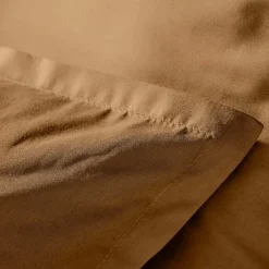 Housse De Couette|EMINZA Housse de couette percale de coton (280 x 240 cm) Cali Camel