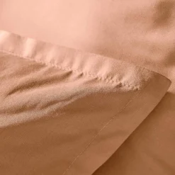 Housse De Couette|EMINZA Housse de couette percale de coton (280 x 240 cm) Cali Rose Pêche