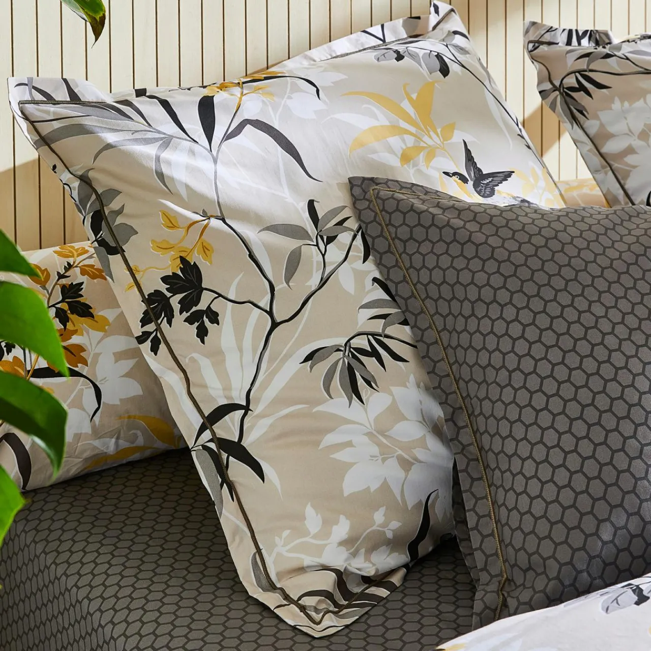 Housse De Couette|TRADILINGE Housse de couette percale de coton (260 x 240 cm) Asia Beige