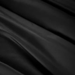 Housse De Couette|EMINZA Housse de couette satin de bambou (140 x 200 cm) Sienna Noir