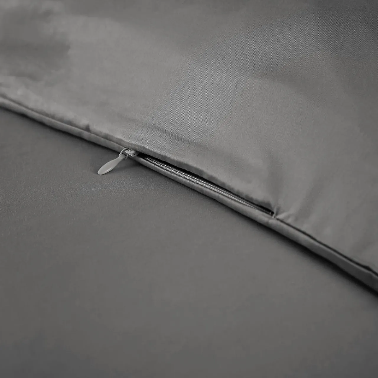 Housse De Couette|EMINZA Housse de couette satin de bambou (280 x 240 cm) Sienna granit Gris