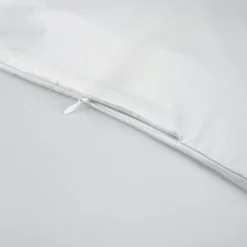 Housse De Couette|EMINZA Housse de couette satin de bambou (240 x 220 cm) Sienna chantilly Blanc