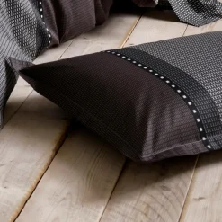 Housse De Couette|TRADILINGE Housse de couette satin de coton (280 x 240 cm) Enzo e Noir