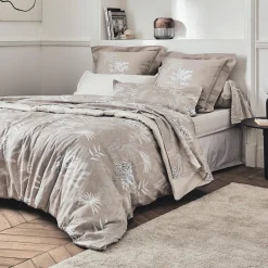 Housse De Couette|TRADILINGE Housse de couette satin de coton (280 x 240 cm) Cayenne Marron