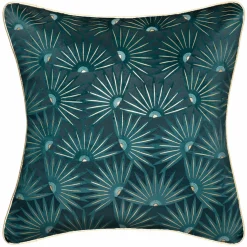 Coussin Et Housse|ATMOSPHERA Housse de coussin carrée (40 x 40 cm) Feel Bleu canard