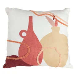 Coussin Et Housse|OSTARIA Housse de coussin carrée (40 x 40 cm) Pot Multicolore