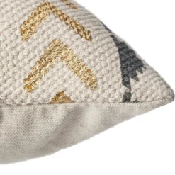 Coussin Et Housse|ATMOSPHERA Housse de coussin carrée coton (40 x 40 cm) Etnik Gris