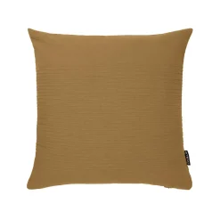 Coussin Et Housse|EMINZA Housse de coussin carrée coton tissé (40 x 40 cm) Léa Camel
