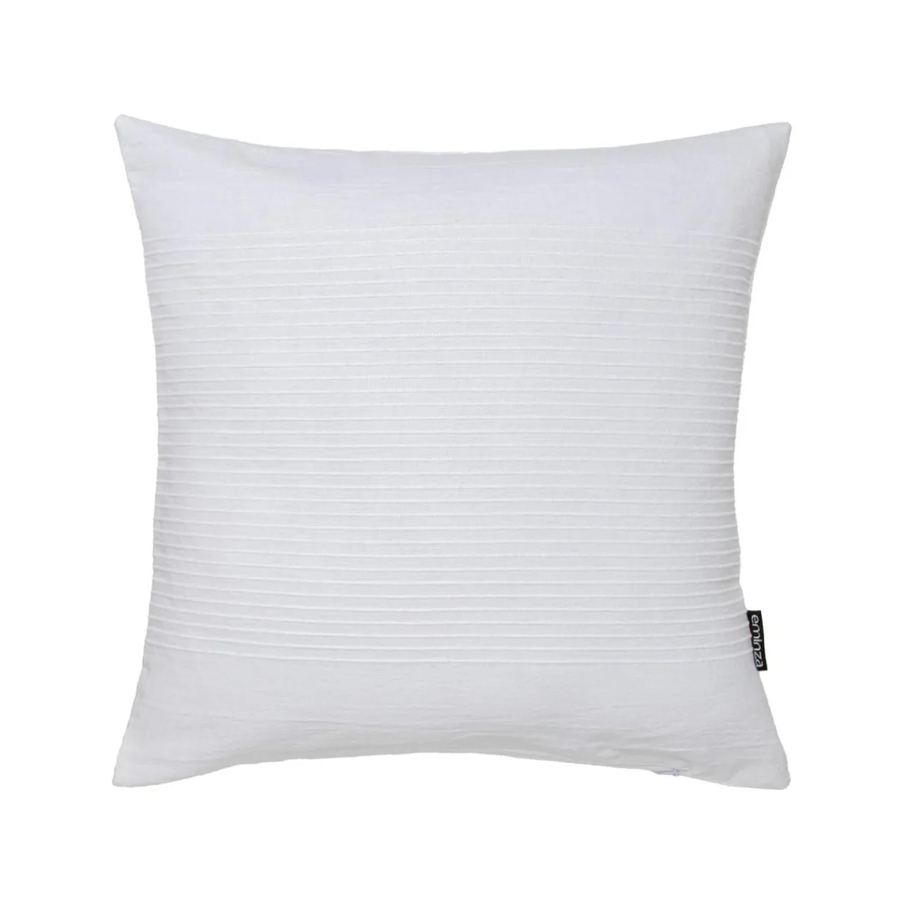 Coussin Et Housse|EMINZA Housse de coussin carrée coton tissé (40 x 40 cm) Léa he Blanc