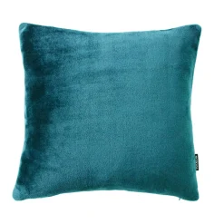Coussin Et Housse|EMINZA Housse de coussin carrée flanelle (60 x 60 cm) Didou Bleu canard