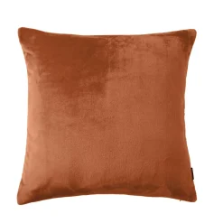 Coussin Et Housse|EMINZA Housse de coussin carrée flanelle (60 x 60 cm) Didou Cuivre
