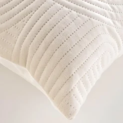 Coussin Et Housse|douceur d'intu017drieur Housse de coussin carrée velours (40 x 40 cm) Circles Ecru