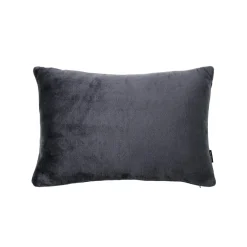 Coussin Et Housse|EMINZA Housse de coussin rectangulaire flanelle (40 x 60 cm) Didou Gris Anthracite