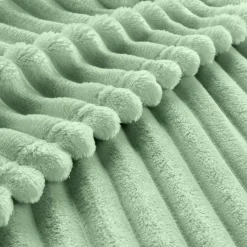 Coussin Et Housse|EMINZA Housse de coussin rectangulaire flanelle (30 x 50 cm) Dune Vert sauge