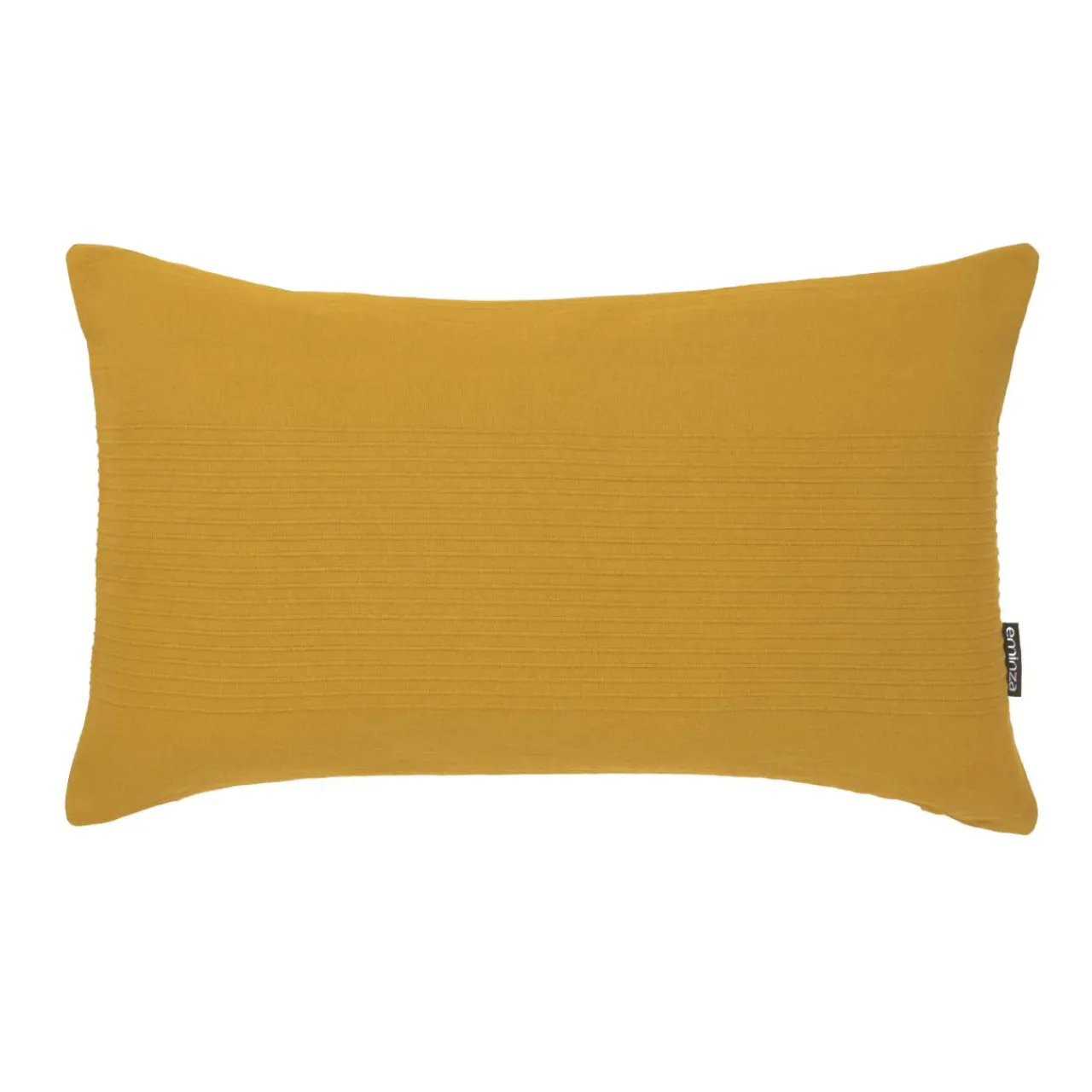 Coussin Et Housse|EMINZA Housse de coussin rectangulaire coton tissé (30 x 50 cm) Léa Jaune safran