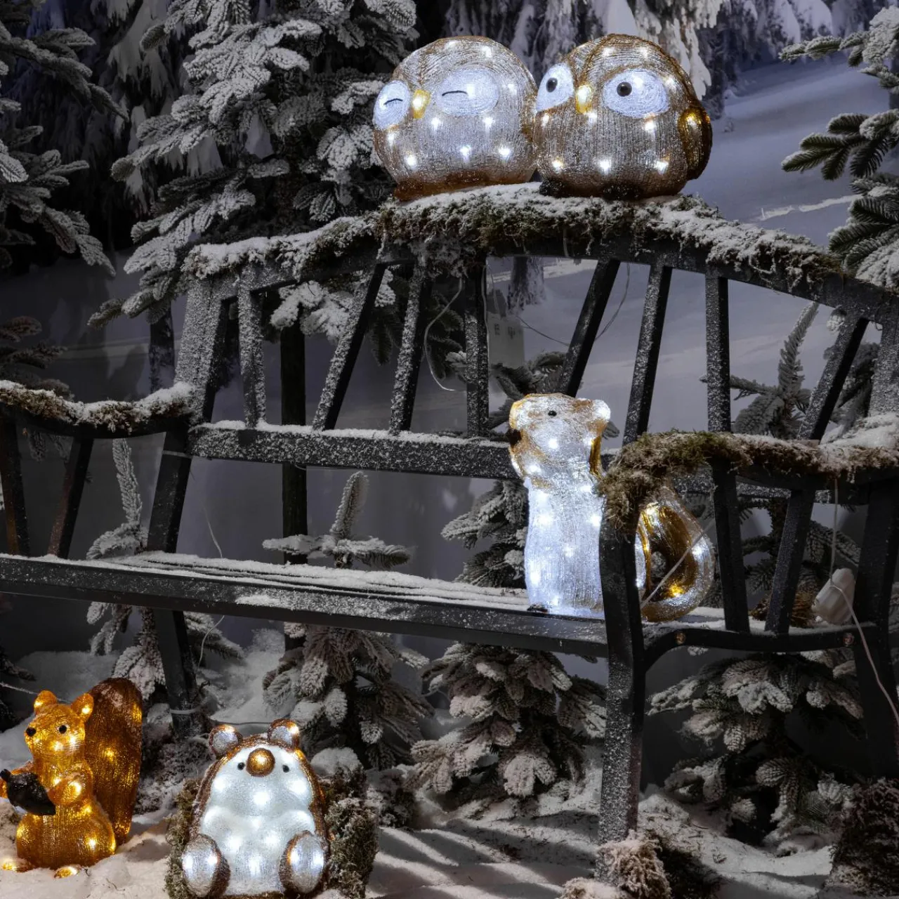 Déco Et Objet Lumineux|EMINZA Hérisson lumineux à piles 30 LED (H24 cm) Twiggy Blanc froid