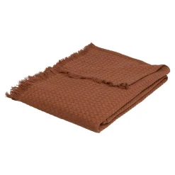 Couvre-Lit Et Édredon|ATMOSPHERA Jeté de lit coton (130 x 180 cm) Widdy Terracotta