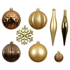 Boule De Noël|KAEMINGK Kit de décation de sapin de Noël Christmas Or
