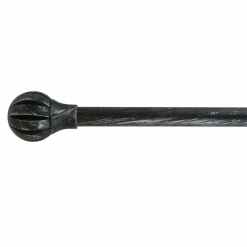 Tringle À Rideau, Barre Et Support|LUANCE Kit de tringle extensible (L120 - L210 cm / D19 mm) Touch of zen Noir