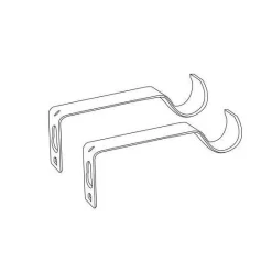 Tringle À Rideau, Barre Et Support|LUANCE Kit de tringle extensible (L120 - L210 cm / D19 mm) Villalouise laqué Blanc